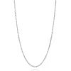 Adjustable Cable Chain In Sterling Silver, 22"