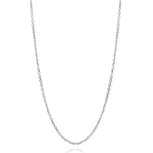 Adjustable Cable Chain In Sterling Silver, 22"