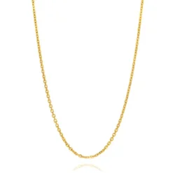 Adjustable Cable Chain In 14K Yellow Gold, 22"