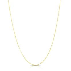 Adjustable Cable Chain In 10K Yellow Gold, 22"