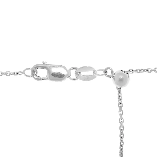 Adjustable Cable Chain In Sterling Silver, 22"