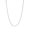 Adjustable Singapore Chain In 14K White Gold, 22"