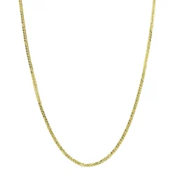 Adjustable Wheat Chain In 14K Yellow Gold, 20"