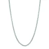 Adjustable Wheat Chain In Sterling Silver