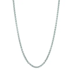 Adjustable Wheat Chain In Sterling Silver