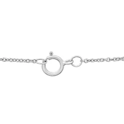Amethyst & Lab Created White Sapphire Necklace In Sterling Silver