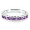 Amethyst Stack Ring In Sterling Silver