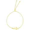 Anchor Bolo Bracelet In 14K Yellow Gold
