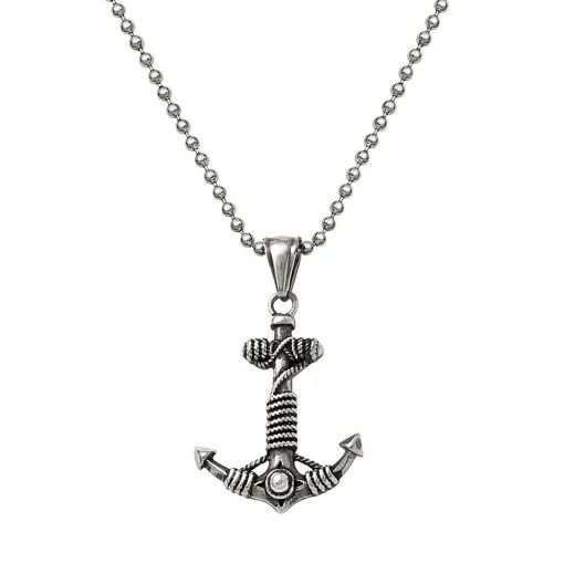 Anchor Necklace In Stainless Steel