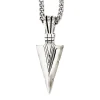 Arrowhead Pendant In Stainless Steel
