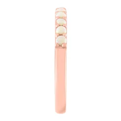 Australian Opal Stacking Ring In 10K Rose Gold