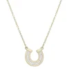 Baguette Diamond Horseshoe Pendant In 10K Yellow Gold (1/7 Ct. Tw.)