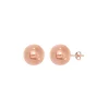 Ball Stud Earrings In 14K Rose Gold
