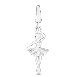 Ballerina Charm In Sterling Silver