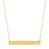 Bar Necklace In 14K Yellow Gold