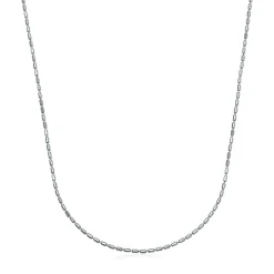 Bead Chain In 14K White Gold, 18"