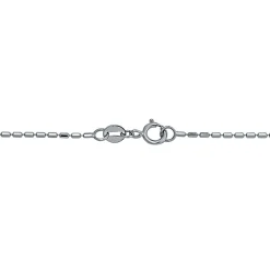 Bead Chain In 14K White Gold, 18"