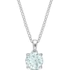 Birthstone Solitaire Pendant In
