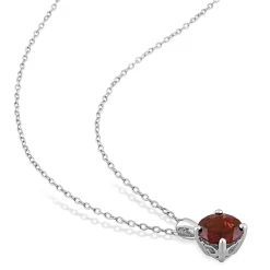 Birthstone Solitaire Pendant In