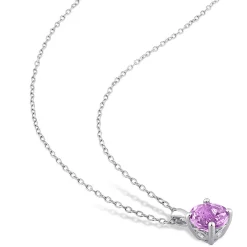 Birthstone Solitaire Pendant In