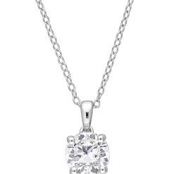 Birthstone Solitaire Pendant In