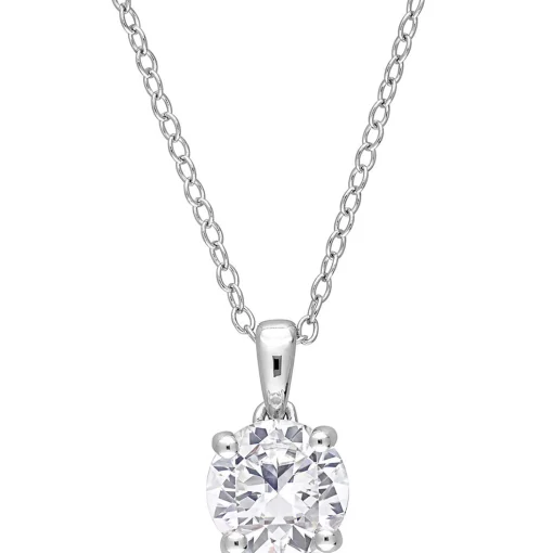 Birthstone Solitaire Pendant In