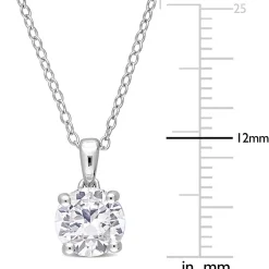 Birthstone Solitaire Pendant In