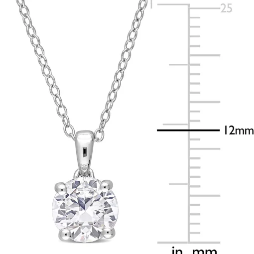 Birthstone Solitaire Pendant In