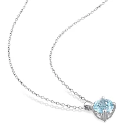 Birthstone Solitaire Pendant In