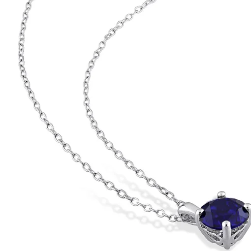 Birthstone Solitaire Pendant In
