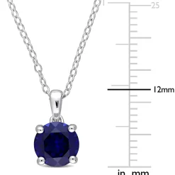 Birthstone Solitaire Pendant In