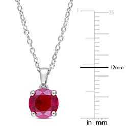 Birthstone Solitaire Pendant In