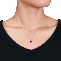 Birthstone Solitaire Pendant In