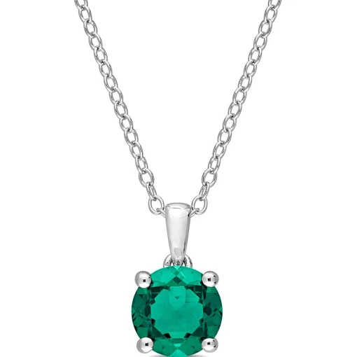 Birthstone Solitaire Pendant In
