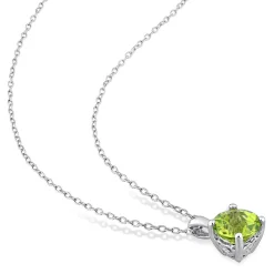 Birthstone Solitaire Pendant In
