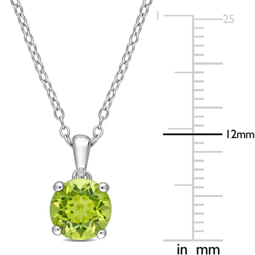 Birthstone Solitaire Pendant In