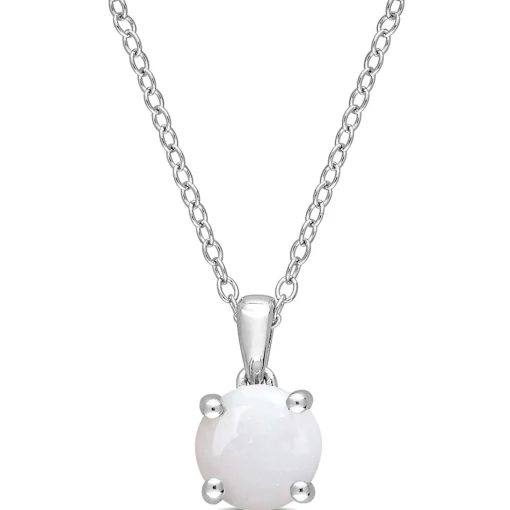 Birthstone Solitaire Pendant In