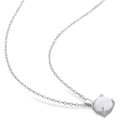 Birthstone Solitaire Pendant In