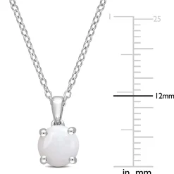 Birthstone Solitaire Pendant In