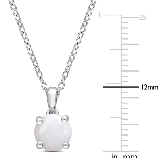 Birthstone Solitaire Pendant In