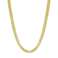 Bismark Chain Necklace In 14K Yellow Gold, 15"