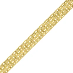 Bismark Chain Necklace In 14K Yellow Gold, 15"