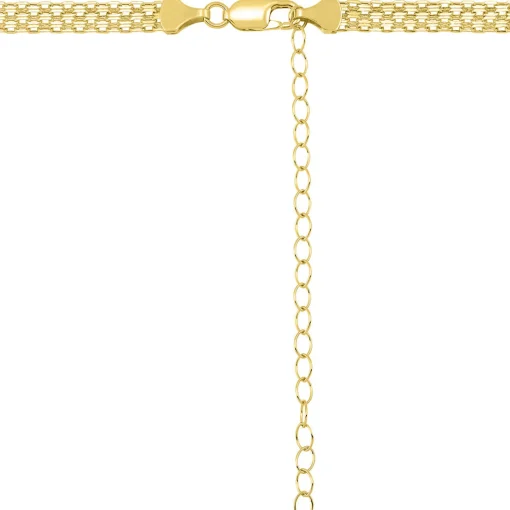 Bismark Chain Necklace In 14K Yellow Gold, 15"