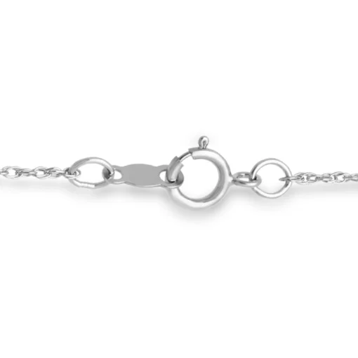 Black & White Diamond Circle Twist Pendant In Sterling Silver (1/5 Ct. Tw.)