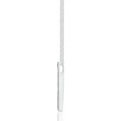 Black & White Diamond Stick Pendant In Sterling Silver (1/5 Ct. Tw.)