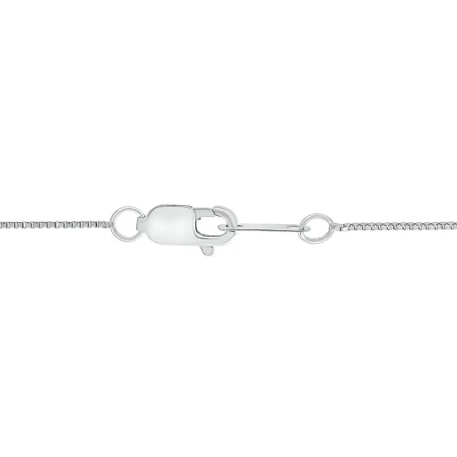 Black & White Diamond Stick Pendant In Sterling Silver (1/5 Ct. Tw.)