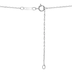 Black Diamond Vertical Bar Pendant In 10K White Gold (1/10 Ct. Tw.)