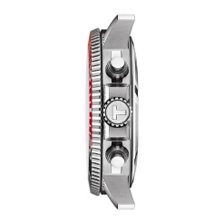 Black Seastar 1000 Chronograph Men's Watch In Stainless Steel