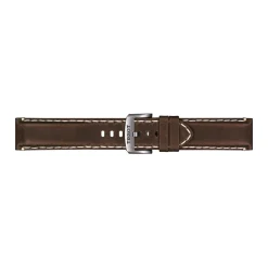 Black Supersport Gent Men's Watch With Brown Leather Bracelet In Stainless Steel