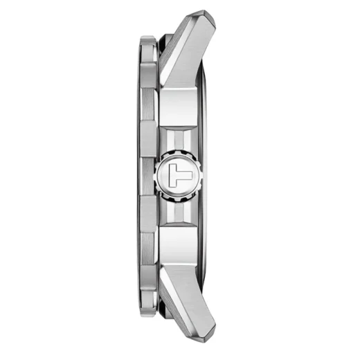 Black Supersport Gent Men's Watch With Brown Leather Bracelet In Stainless Steel
